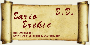 Dario Drekić vizit kartica
